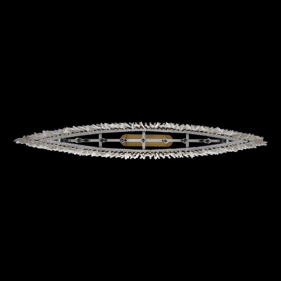 Kalco Farfalle 9Lt Lin Pend, Champagne Gold/Clear/Brushed