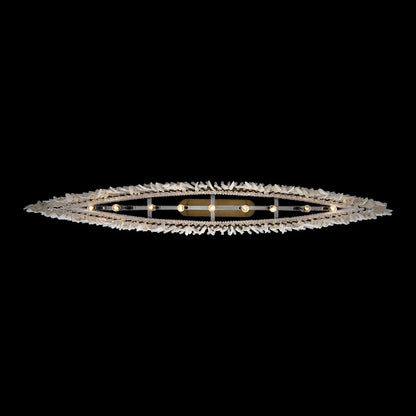 Kalco Farfalle 9Lt Lin Pend, Champagne Gold/Clear/Brushed