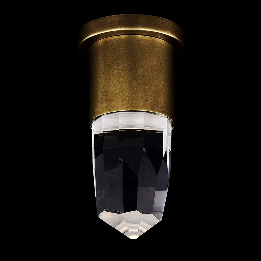 Kalco Lighting Ore 1 Light Wall Sconce, Clear/True Brass - 047421-062-FR001