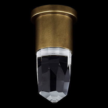 Kalco Lighting Ore 1 Light Wall Sconce, Clear/True Brass