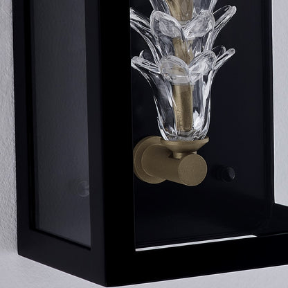 Kalco Lighting Midsummer 1 Light Outdoor Wall Sconce, Matte Black