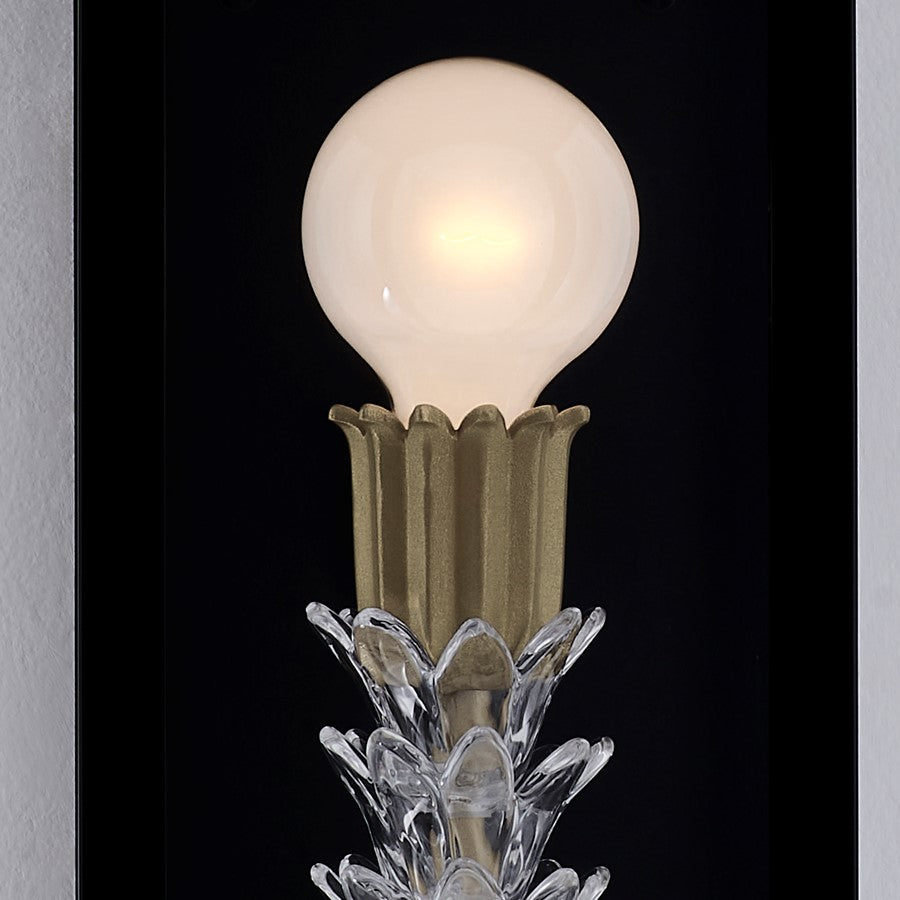 Kalco Lighting Midsummer 1 Light Outdoor Wall Sconce, Matte Black