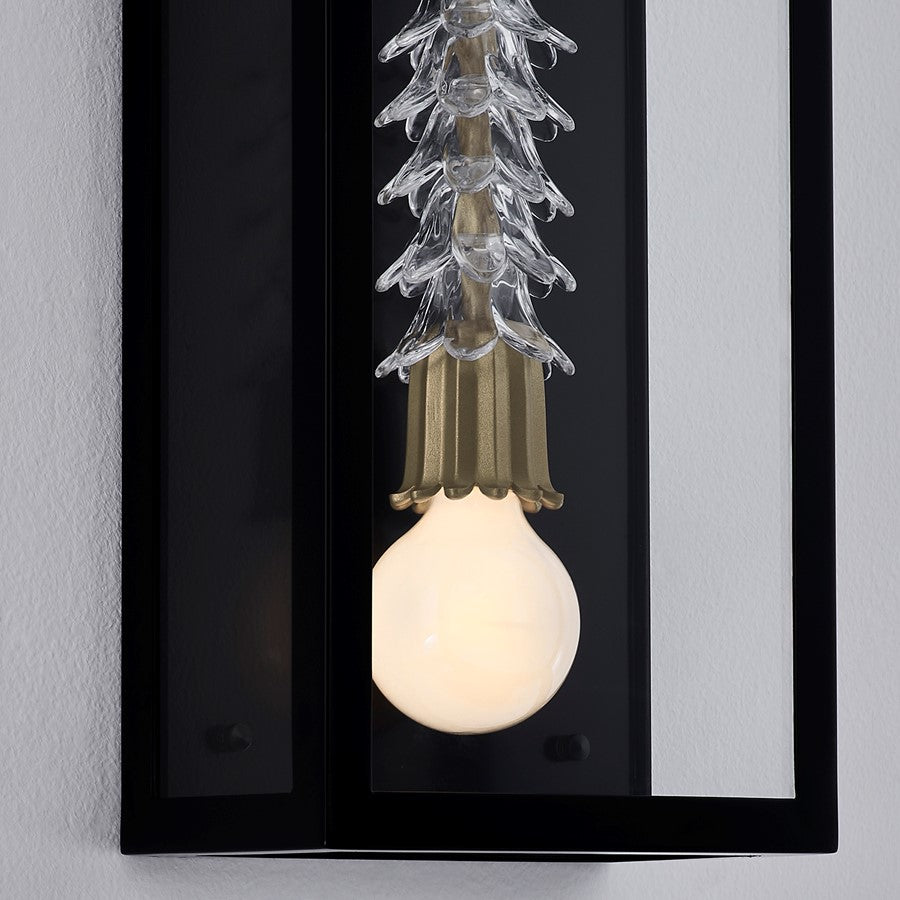 Kalco Lighting Midsummer 2 Light Outdoor Wall Sconce, Matte Black