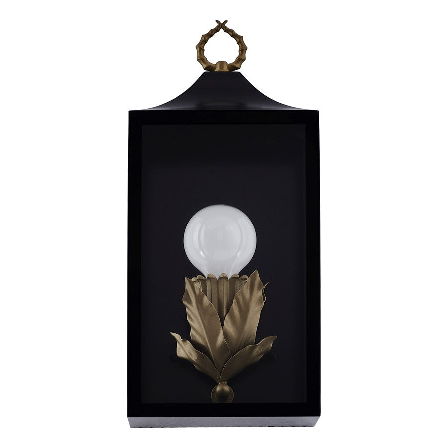 Kalco Lighting Marge 1 Light Outdoor Wall Sconce, Matte Black