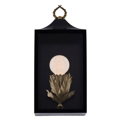 Kalco Lighting Marge 1 Light Outdoor Wall Sconce, Matte Black