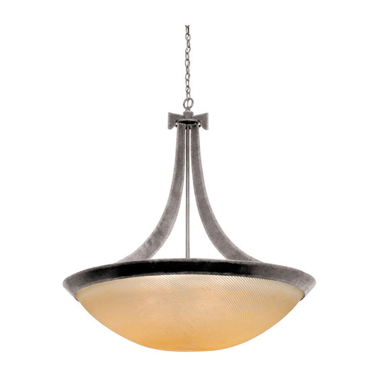 Kalco Lighting Copenhagen 6 Light Chandelier, Country Iron - 4348CI-ANTQ