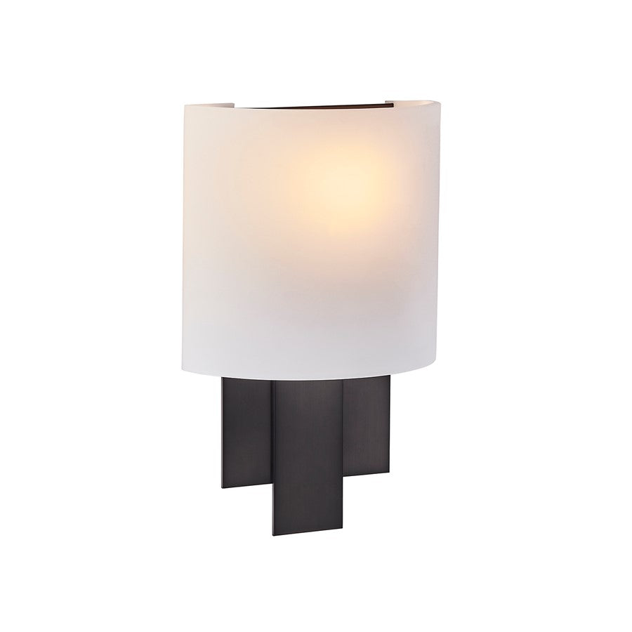 Kalco Lighting Espille 1 Light Wall Sconce, Satin Black Nickel