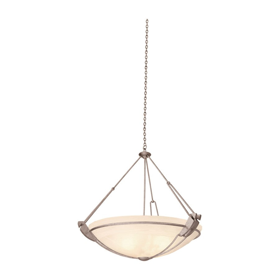 Kalco Lighting Grande 3 Light Pendant, Country Iron/Alabaster - 4845CI-ALAB