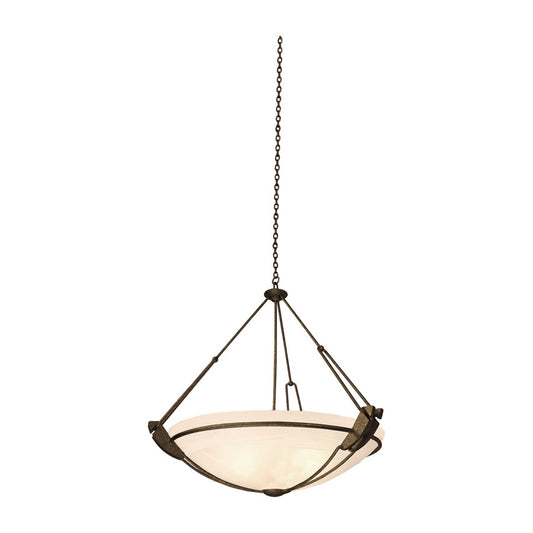 Kalco Lighting Grande 3 Light Pendant, Tortoise Shell/Alabaster - 4845TO-ALAB