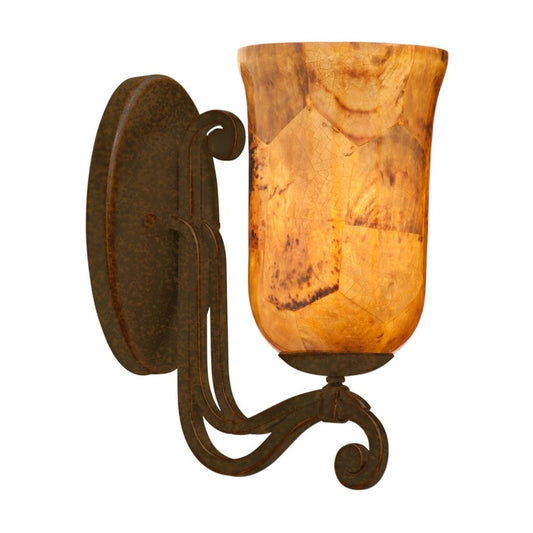 Kalco Lighting Somerset 1 Light Wall Sconce, Tortoise Shell - 4961TO-PENSH