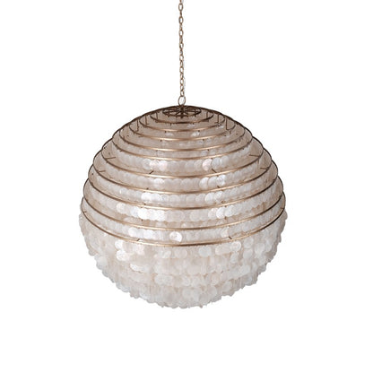 Kalco Lighting Sphere 12 Light Chandelier, Pearlized Antique Brass - 521159PAB