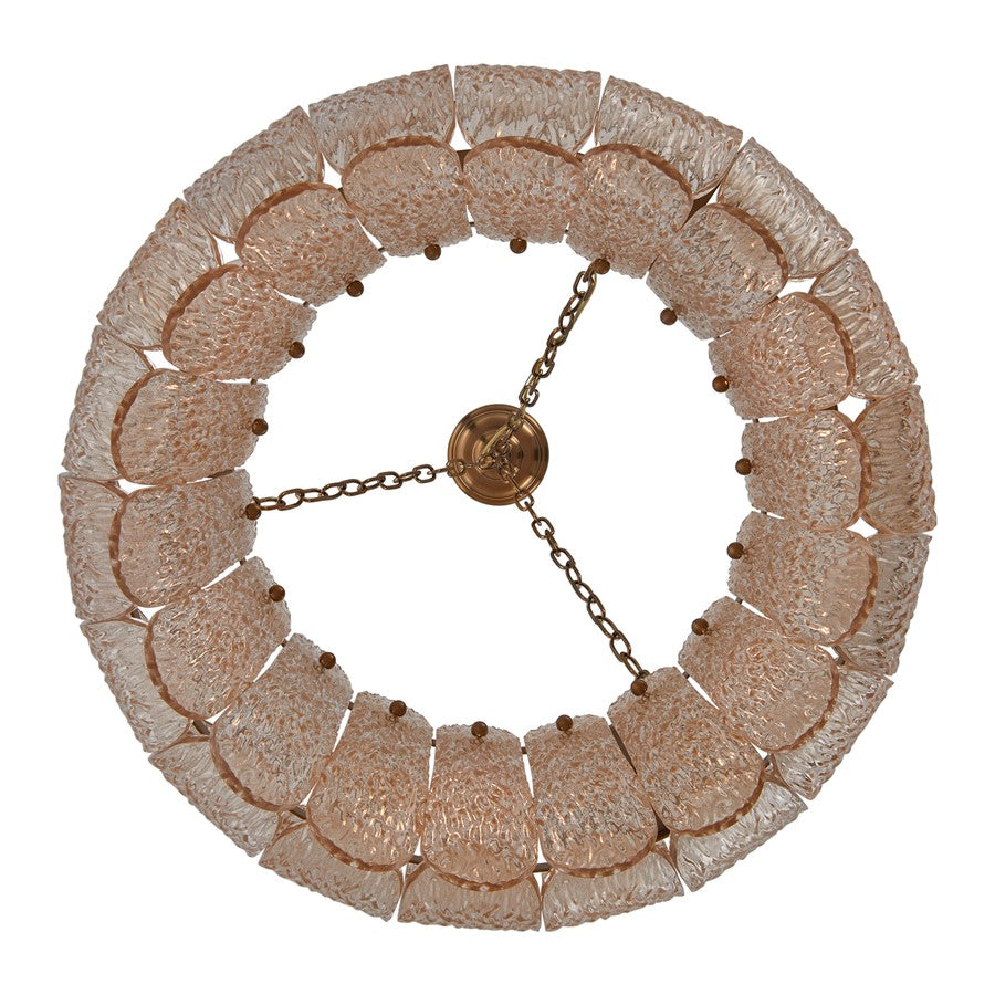 Kalco Lighting Camellia 6 Light Chandelier, Winter Brass