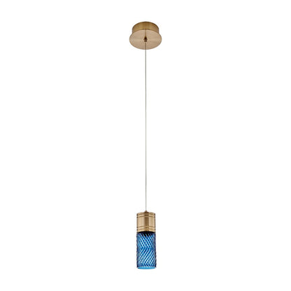 Kalco Lighting Kiriko 1 Light Pendant, Winter Brass