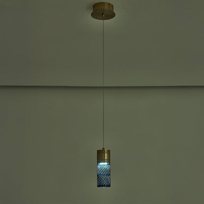 Kalco Lighting Kiriko 1 Light Pendant, Winter Brass