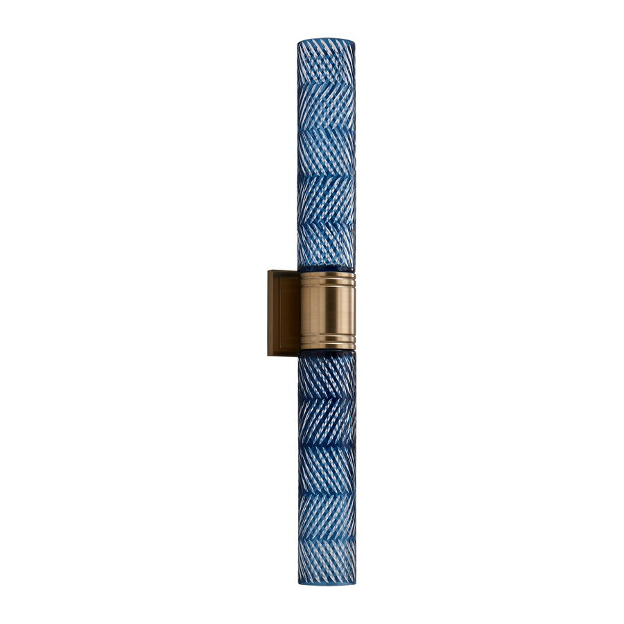 Kalco Lighting Kiriko 2 Light Wall Sconce, Winter Brass
