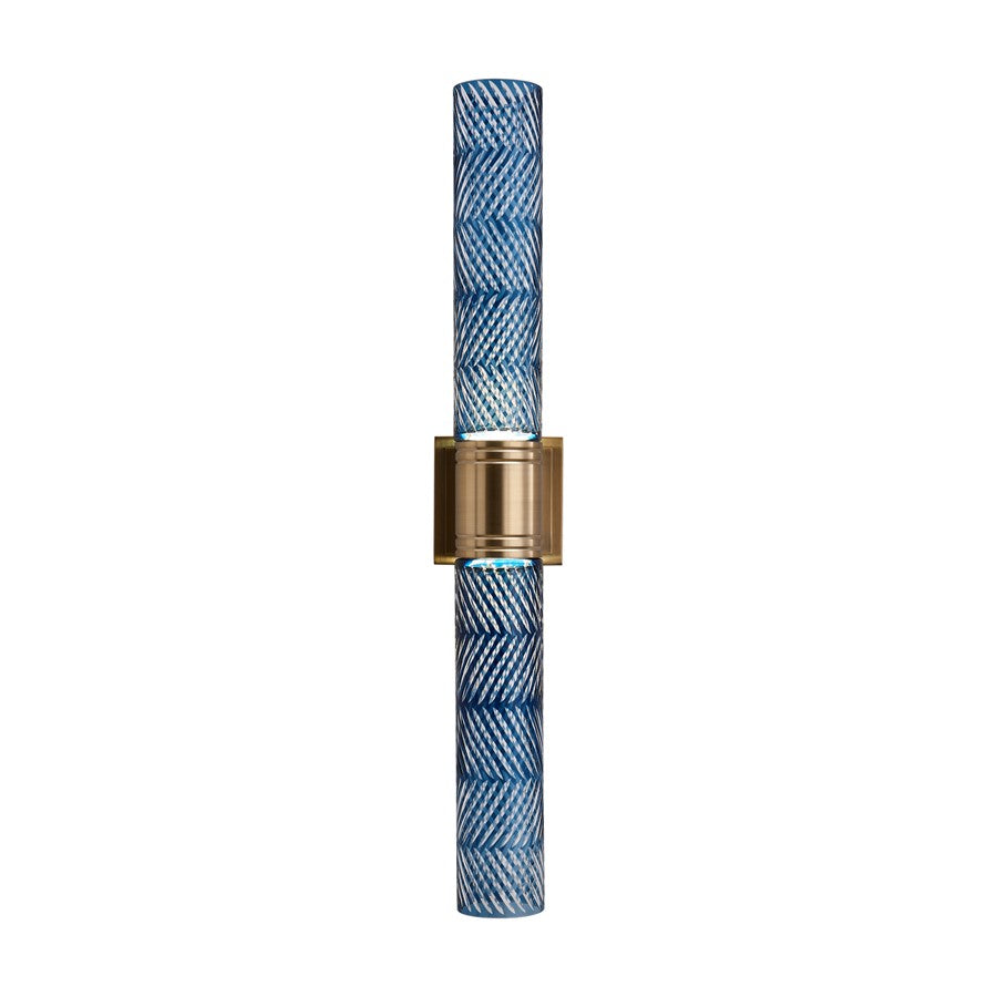 Kalco Lighting Kiriko 2 Light Wall Sconce, Winter Brass