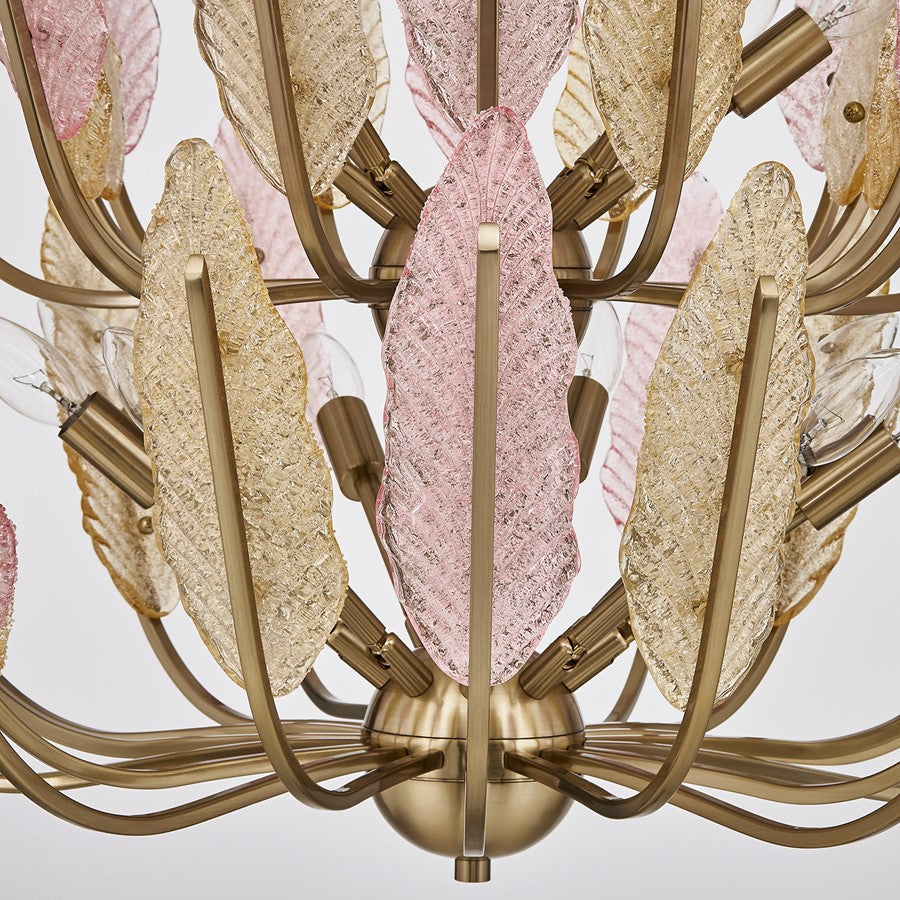 Kalco Lighting Autumna 22 Light Chandelier, Brushed Champagne Gold