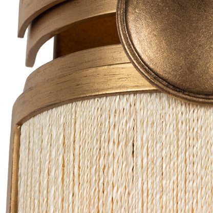 Kalco Lighting Button 2Lt Wall Sconce, Pearlized Brass Modern Gold