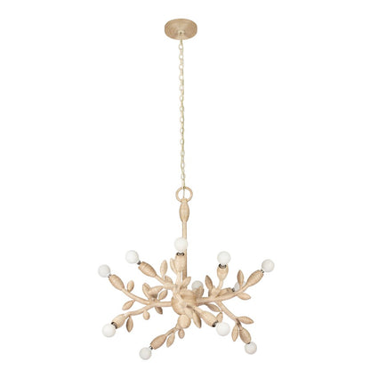 Kalco Lighting Branche 12 Light Chandelier, Warm Ivory