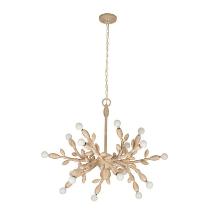 Kalco Lighting Branche 18 Light Chandelier, Warm Ivory