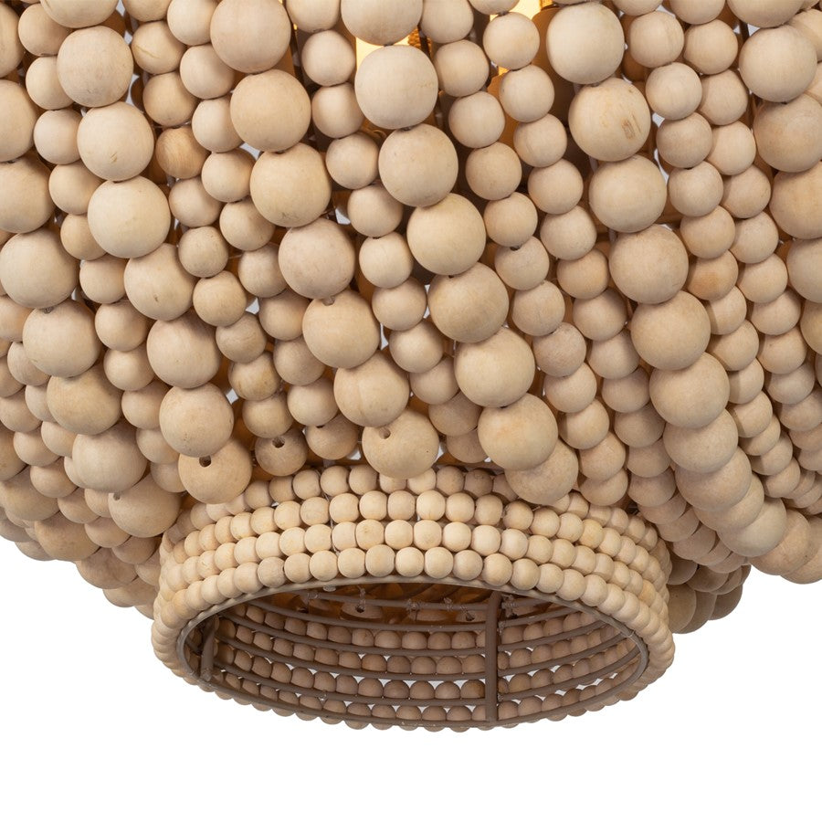 Kalco Lighting Coaxial 6 Light 27" Pendant, Jute