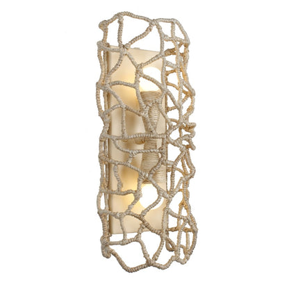Kalco Lighting Reef 2 Light Wall Sconce, Warm Ivory