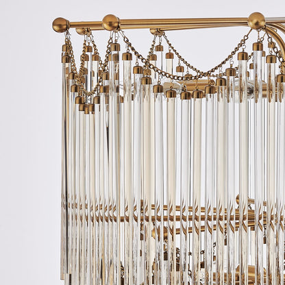 Kalco Lighting Adorn 40 Light Chandelier, Vintage Brass