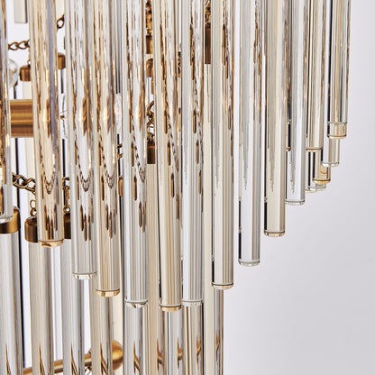 Kalco Lighting Adorn 40 Light Chandelier, Vintage Brass