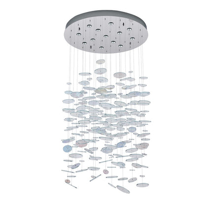 Kalco Lighting Spettro 13 Light Chandelier, Polished Chrome