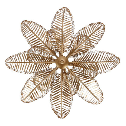 Kalco Lighting Fern 14 Light Chandelier, Modern Gold