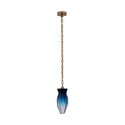 Kalco Lighting Bolsa 1 Light 6.5" Pendant, Winter Brass
