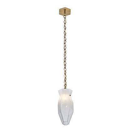 Kalco Lighting Bolsa 1 Light 16" Pendant, Winter Brass