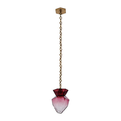Kalco Lighting Bolsa 1 Light 8" Pendant, Winter Brass