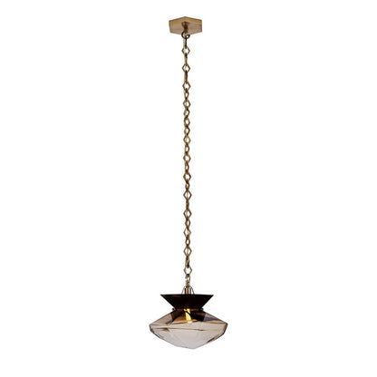 Kalco Lighting Bolsa 1 Light 12" Pendant, Winter Brass - 528313WB