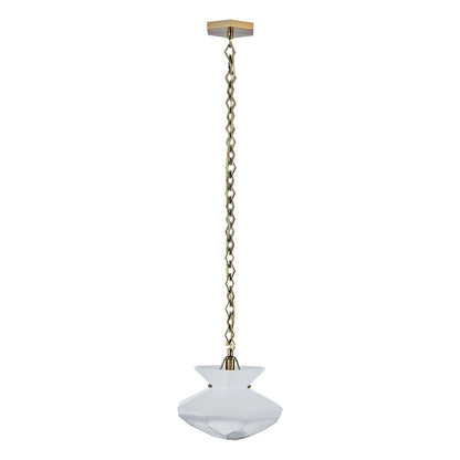 Kalco Lighting Bolsa 1 Light 11" Pendant, Winter Brass