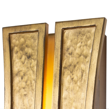 Kalco Lighting Dos 2 Light Wall Sconce, Rustic Gold and Brushed Gold