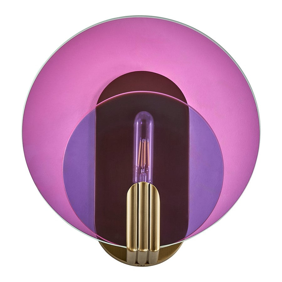 Kalco Lighting Optics 1 Light Wall Sconce, Winter Brass - 528521WB