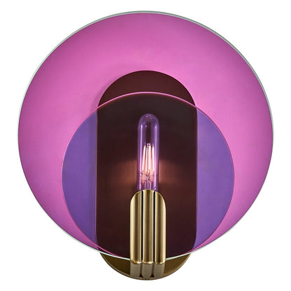 Kalco Lighting Optics 1 Light Wall Sconce, Winter Brass