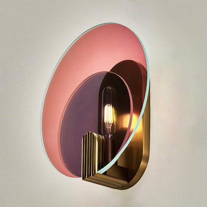 Kalco Lighting Optics 1 Light Wall Sconce, Winter Brass