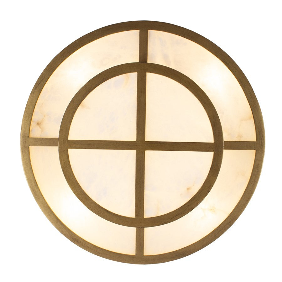 Kalco Lighting Moda 8 Light Semi-Flush, Rustic Gold