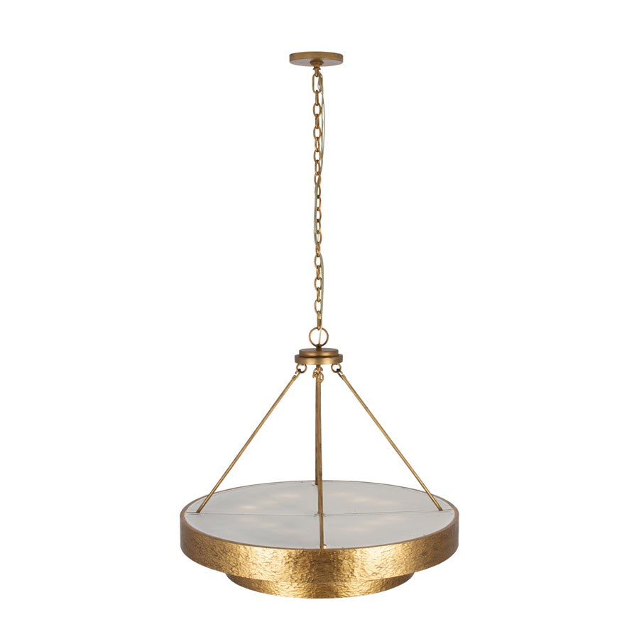 Kalco Lighting Moda 12 Light Chandelier, Rustic Gold - 528655RSG
