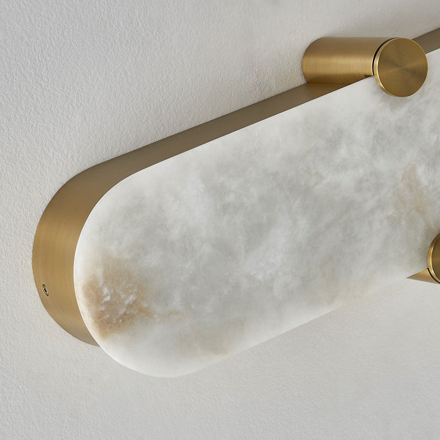 Kalco Lighting Lumba 1 Light Wall Sconce, Winter Brass