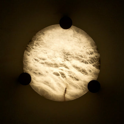 Kalco Lighting Lumba 1 Light 17" Flush Mount, Winter Brass