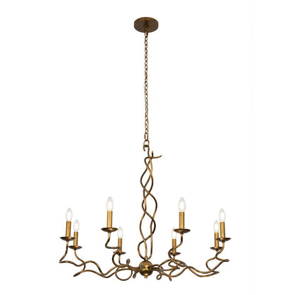 Kalco Lighting Rizo 8 Light Chandelier, Oil Rubbed Bronze