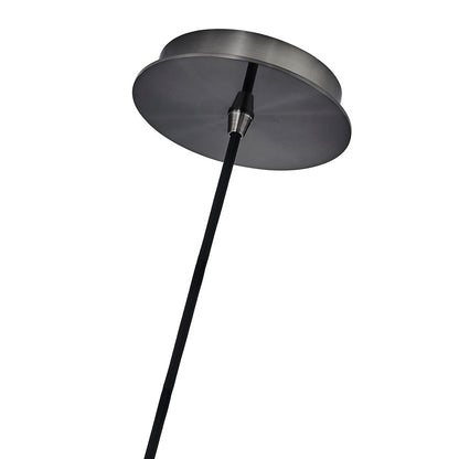 Kalco Lighting Pallina 1 Light Pendant, Satin Black Nickel