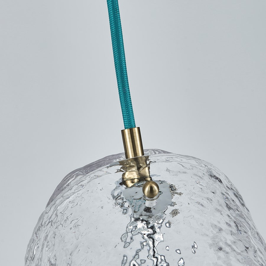 Kalco Lighting Pallina 1 Light 6" Pendant, Winter Brass