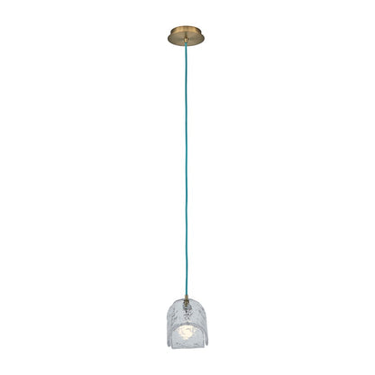 Kalco Lighting Pallina 1 Light 7.5" Pendant, Winter Brass - 529511WBBC
