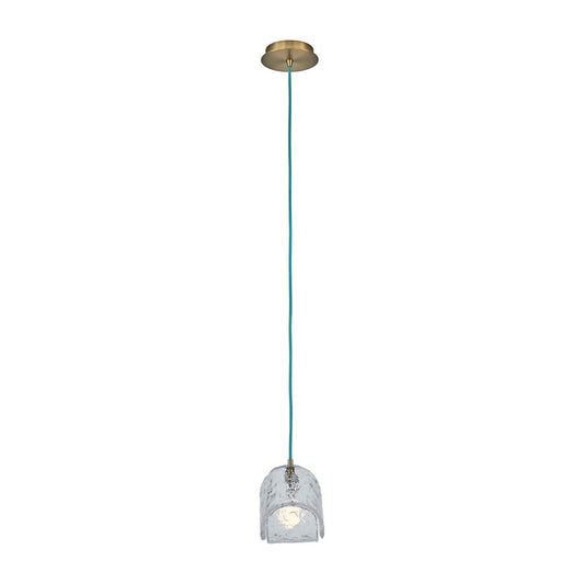 Kalco Lighting Pallina 1 Light 7.5" Pendant, Winter Brass - 529511WBBC
