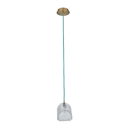 Kalco Lighting Pallina 1 Light 7.5" Pendant, Winter Brass
