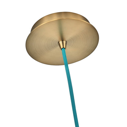 Kalco Lighting Pallina 1 Light 7.5" Pendant, Winter Brass